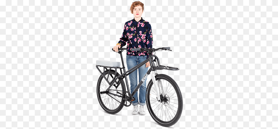 Ahooga Modular With Alice Hybrid Bicycle, Vehicle, Transportation, Boy, Male Free Png