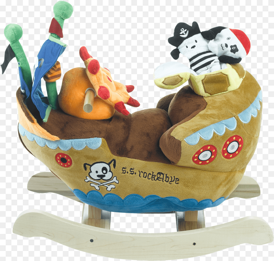 Ahoy Doggie Pirate Ship Rocker Rockabye, Furniture, Bed, Cradle, Animal Png Image