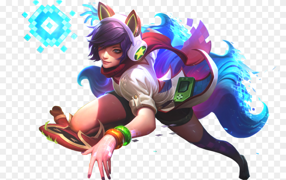 Ahri, Art, Graphics, Baby, Person Free Png