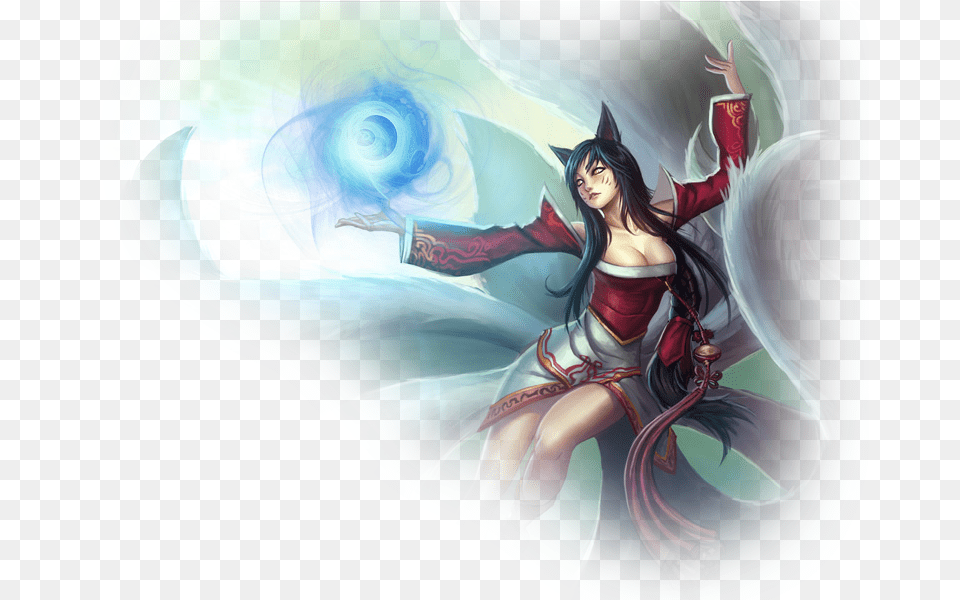 Ahri League Of Legends, Adult, Book, Comics, Female Png Image