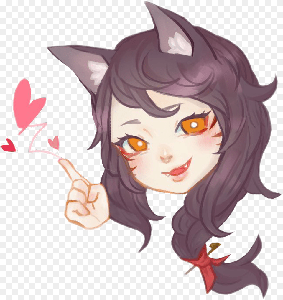 Ahri Lol Transparent Baby, Book, Comics, Person Free Png Download