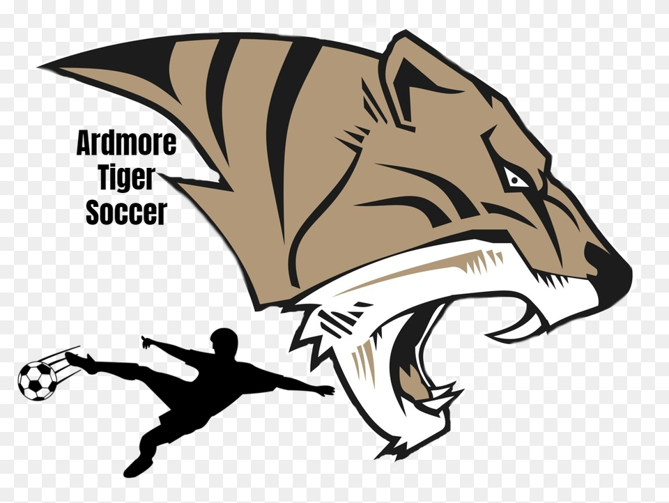 Ahs Tiger Head Boys Soccer Logo Tucker High School Logo, Animal, Dinosaur, Person, Reptile Free Transparent Png