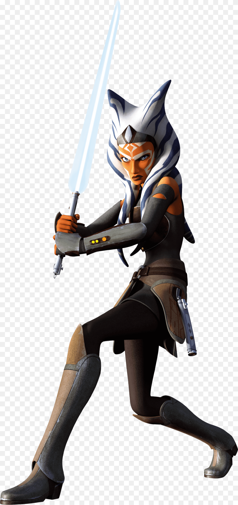 Ahsoka Star Wars Rebels Wiki Fandom Ahsoka Tano Star Wars Rebels, Sword, Weapon, Adult, Female Free Png