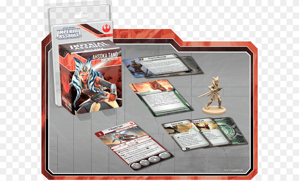 Ahsoka Tano Pack Star Wars Imperial Assault Ahsoka Tano, Advertisement, Poster, Person, Adult Png