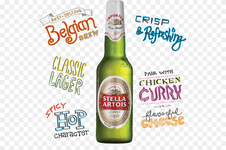 Aib Stellaartois Stella Artois Flavor, Alcohol, Beer, Beer Bottle, Beverage Free Png