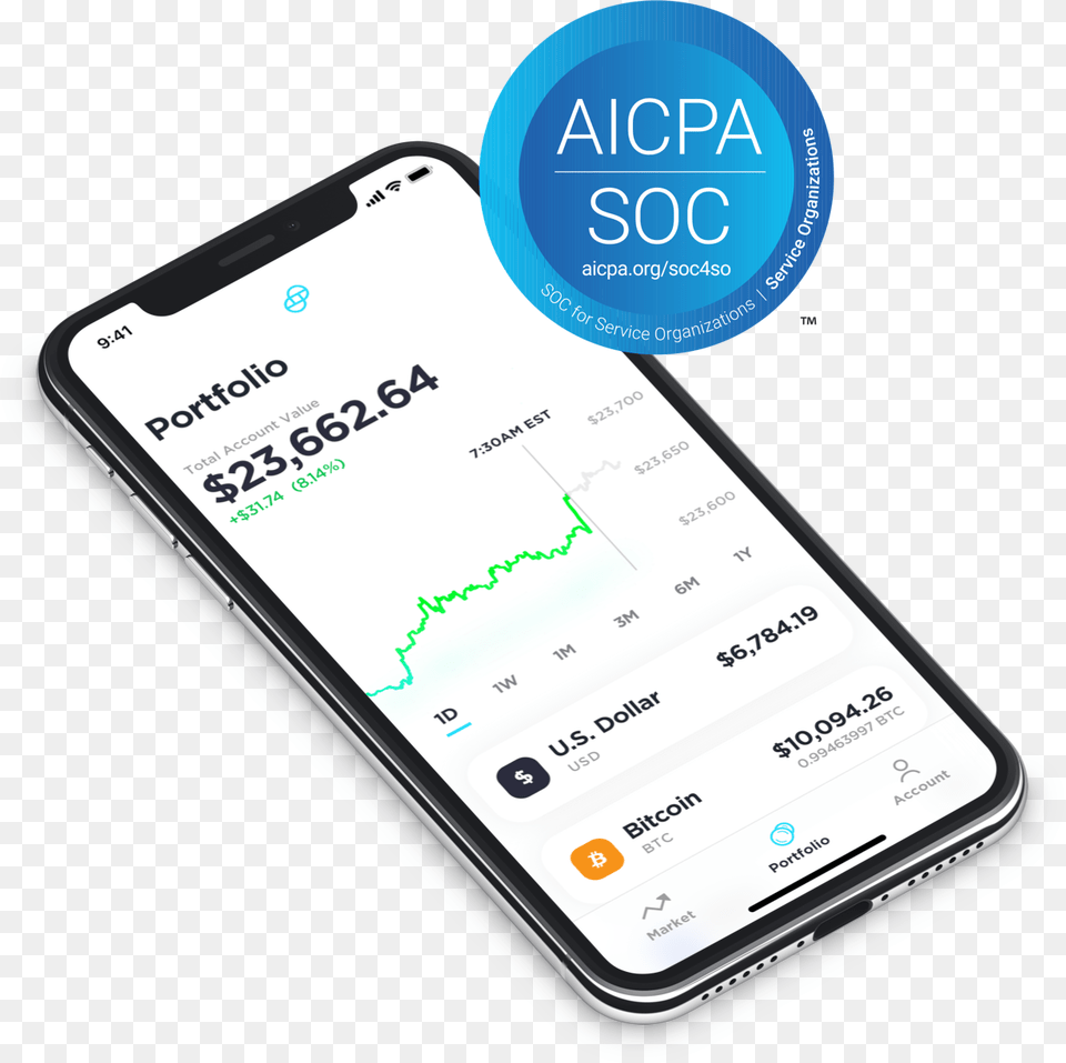 Aicpa Soc2 Logo Gemini Crypto Trading App, Electronics, Mobile Phone, Phone Png Image