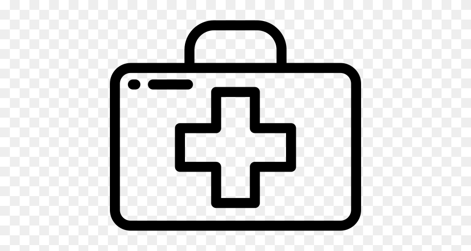 Aid Kit Medical Doctor Icon With And Vector Format For, Gray Png