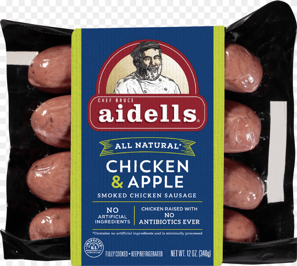Aidells Smoked Chicken Sausage, Adult, Person, Man, Male Png Image