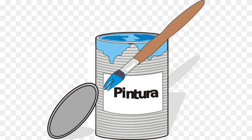 Aidiagre Paint Tin Can And Brush Clip Art, Device, Tool, Paint Container, Blade Free Png Download