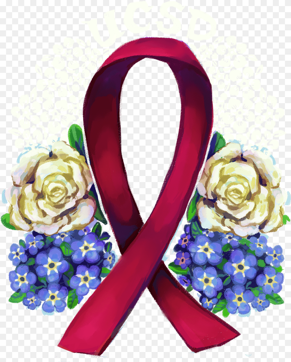 Aids Ribbon, Rose, Purple, Plant, Graphics Free Png