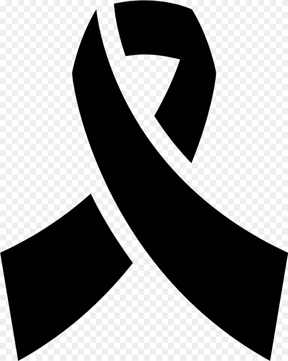 Aids Ribbon Icon, Gray Png Image