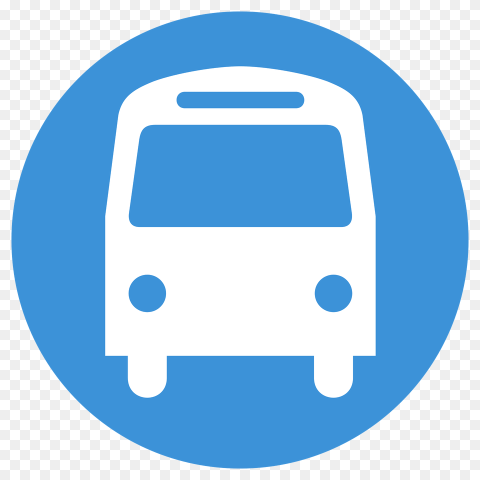 Aiga Bus On Blue Circle Clipart, Home Decor, Disk Free Transparent Png