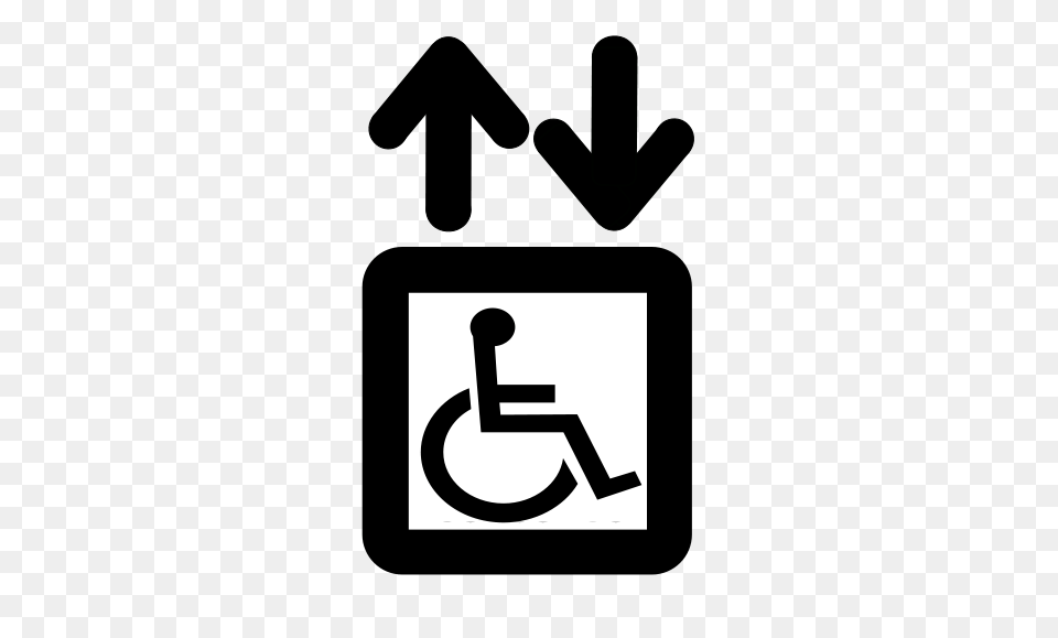 Aiga Elevator Handicap, Symbol, Text, Sign Free Png Download