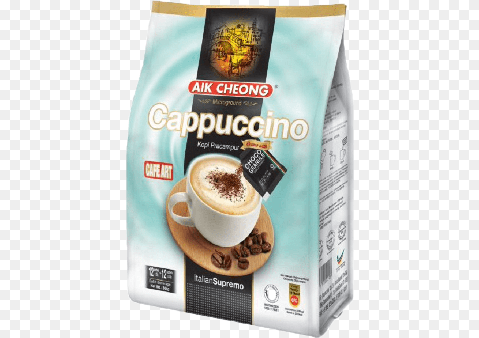 Aik Cheong Cappuccino Aik Cheong Cappuccino, Cup, Beverage, Coffee, Coffee Cup Free Transparent Png