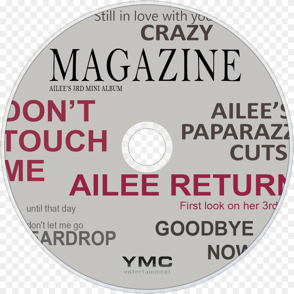 Ailee Magazine Cd Disc, Disk, Dvd Free Transparent Png