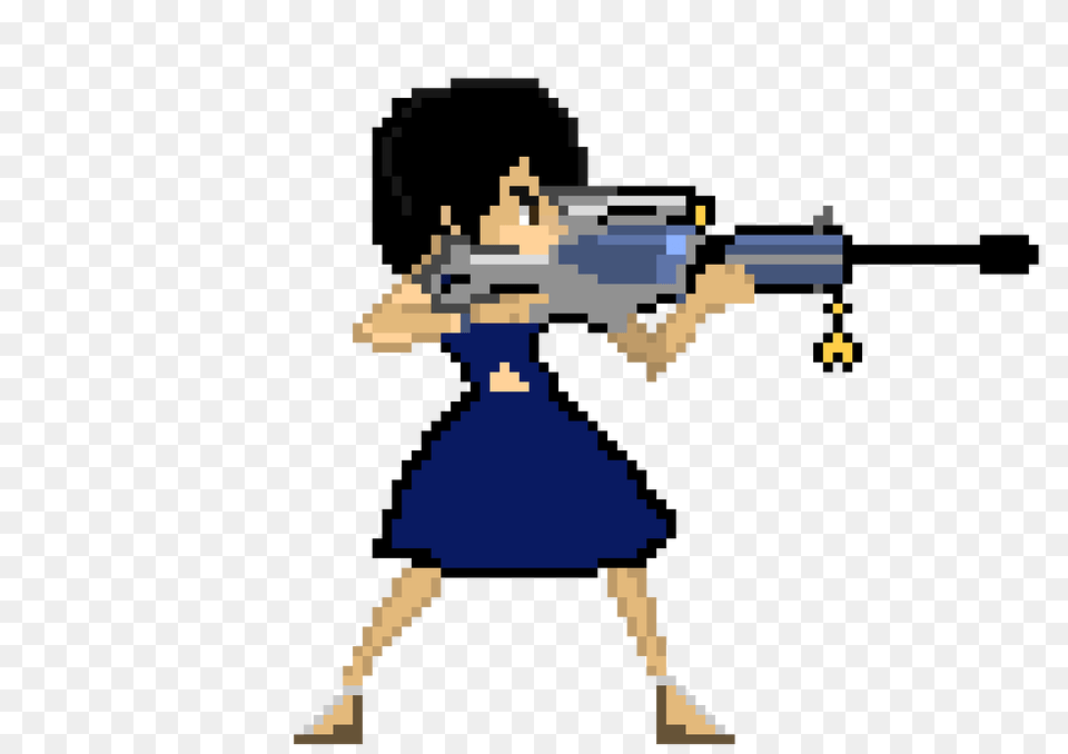 Aileen Widowmaker Pixel Art Maker, Firearm, Gun, Rifle, Weapon Free Transparent Png