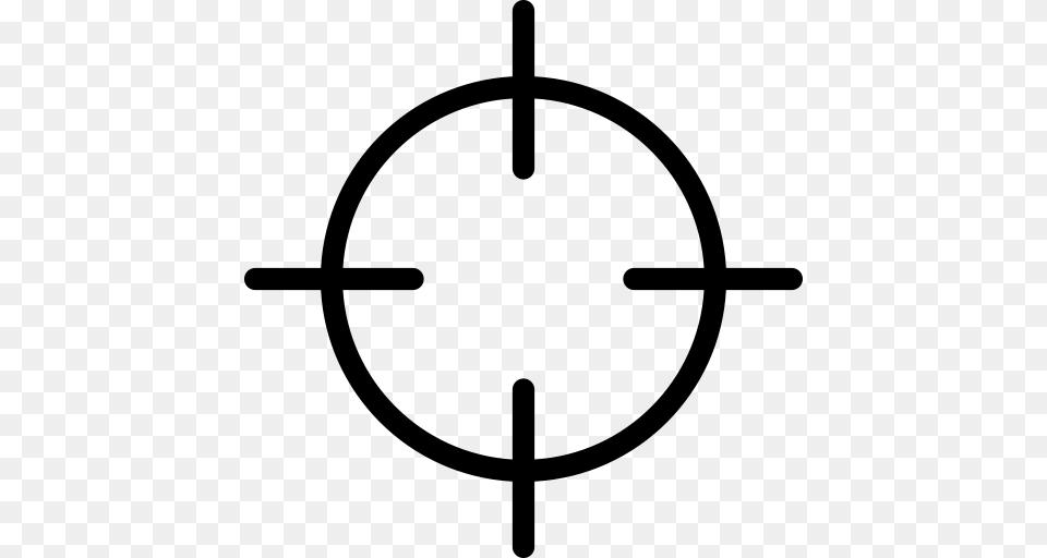 Aim Arrow Bullseye Icon With And Vector Format For, Gray Png Image