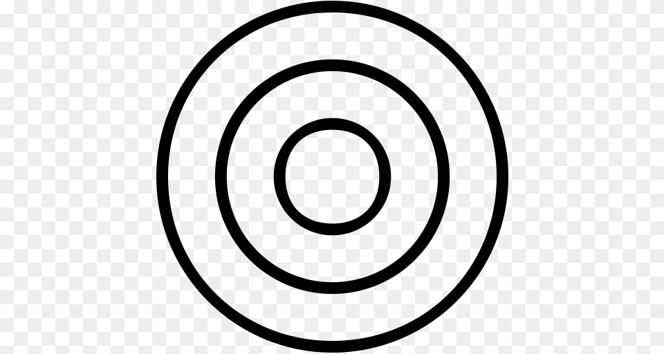Aim Bullseye Circle Goal Target Icon, Silhouette, Lighting Free Png Download