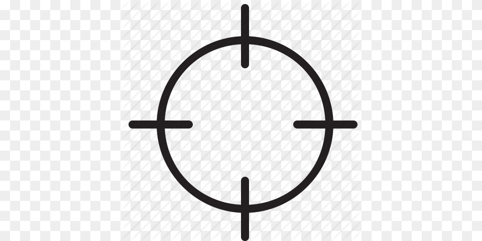 Aim Crosshair Line Target Icon, Cross, Gate, Symbol Free Transparent Png