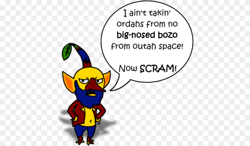 Ain T Takin Ordahs From No Big Nosed Bozo From Outah Cartoon, Book, Comics, Publication, Baby Png Image