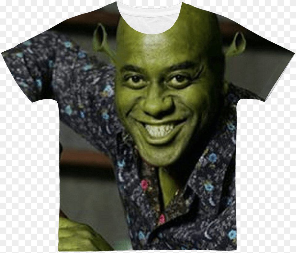 Ainsley Harriott As Shrek Classic Sublimation Adult Ainsley Harriott, Face, Happy, Head, Portrait Free Png Download