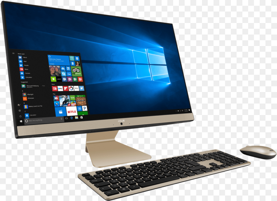 Aio V241 Computadora Asus Asus All In One Pc, Computer, Hardware, Electronics, Computer Keyboard Png