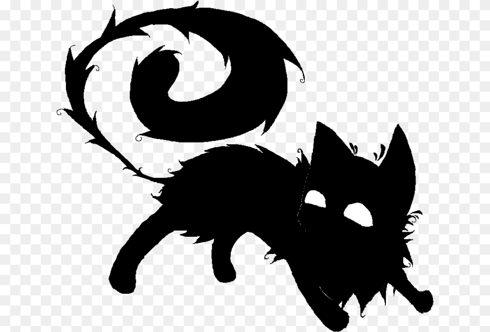 Aion S Cat Form White And Black Anime Cat, Lighting, Silhouette, Firearm, Weapon Free Png Download