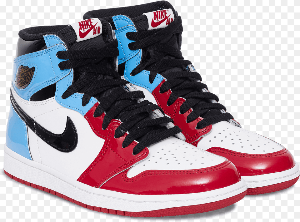 Air 1 Retro Og Fearless Whiteblack Hi Res Nike Jordan, Clothing, Footwear, Shoe, Sneaker Free Png Download