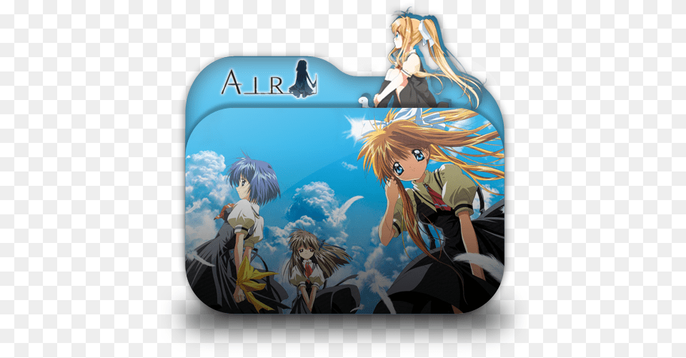 Air 2 Icon 512x512px Icns Air Anime Folder Icon, Book, Comics, Publication, Adult Free Transparent Png