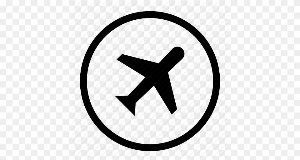 Air Air Plane Fly Plane Travel Icon, Star Symbol, Symbol, Sign Png