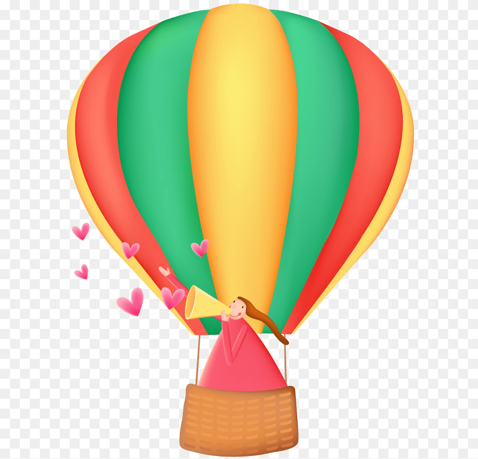 Air Balloon Cartoon Hot Air Balloon Border Aircraft, Hot Air Balloon, Transportation, Vehicle Free Png