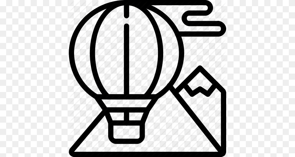 Air Balloon Hot Journey Tourist Transport Travel Icon, Aircraft, Transportation, Vehicle, Hot Air Balloon Free Transparent Png