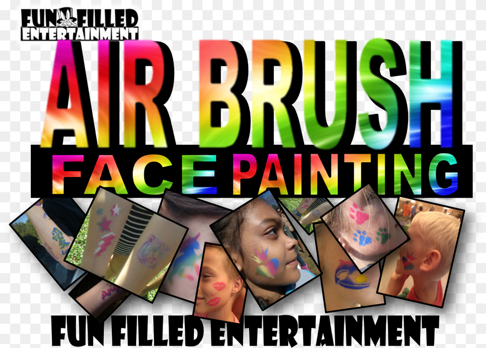 Air Brush Face Painting Performer Poster, Art, Collage, Adult, Person Free Transparent Png