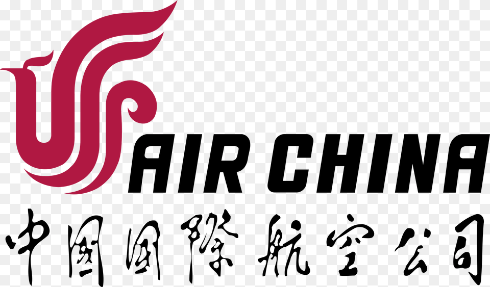 Air China 1 Logo Transparent Air China Logo, Art, Graphics, Maroon, Text Free Png