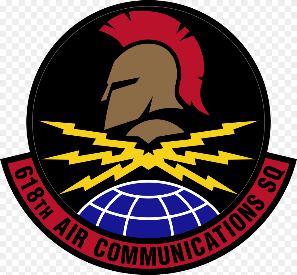Air Communications Squadron Color Emblem Fighter Squadron, Logo, Symbol, Badge Free Png Download