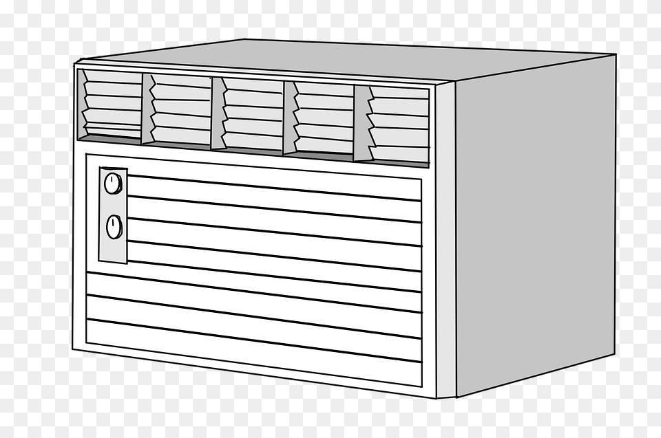 Air Conditioner, Drawer, Furniture, Device, Cabinet Free Png