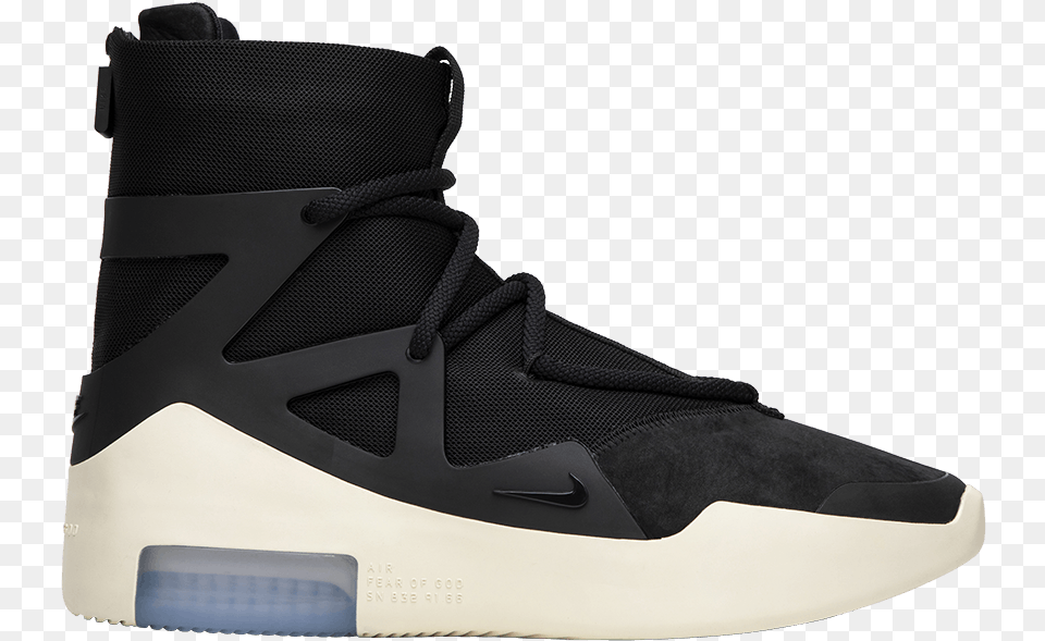 Air Fear Of God 1 Black, Clothing, Footwear, Shoe, Sneaker Free Png Download