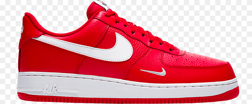 Air Force 1 Low Mini Swoosh 39university Red39 Nike Shoes Air Force, Clothing, Footwear, Shoe, Sneaker Free Png