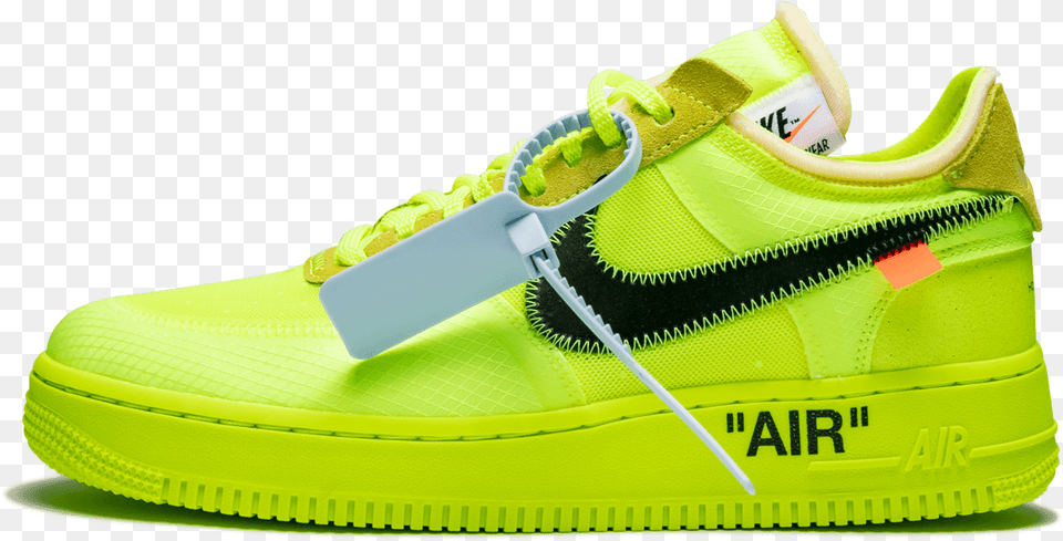 Air Force 1 Off White Volt, Clothing, Footwear, Shoe, Sneaker Free Png Download