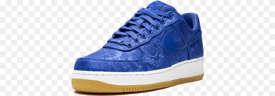 Air Force 1 Prm U201cclot Blue Silku201d Royal Blue Blue Air Force 1, Clothing, Footwear, Shoe, Sneaker Free Png Download