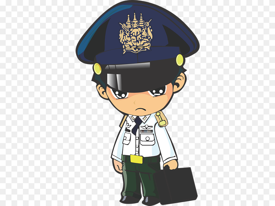 Air Force Cartoon Character, Captain, Officer, Person, Baby Free Png Download