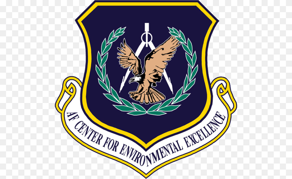 Air Force Center For Environmental Excellence Nj Elite Logo, Emblem, Symbol, Animal, Bird Png Image