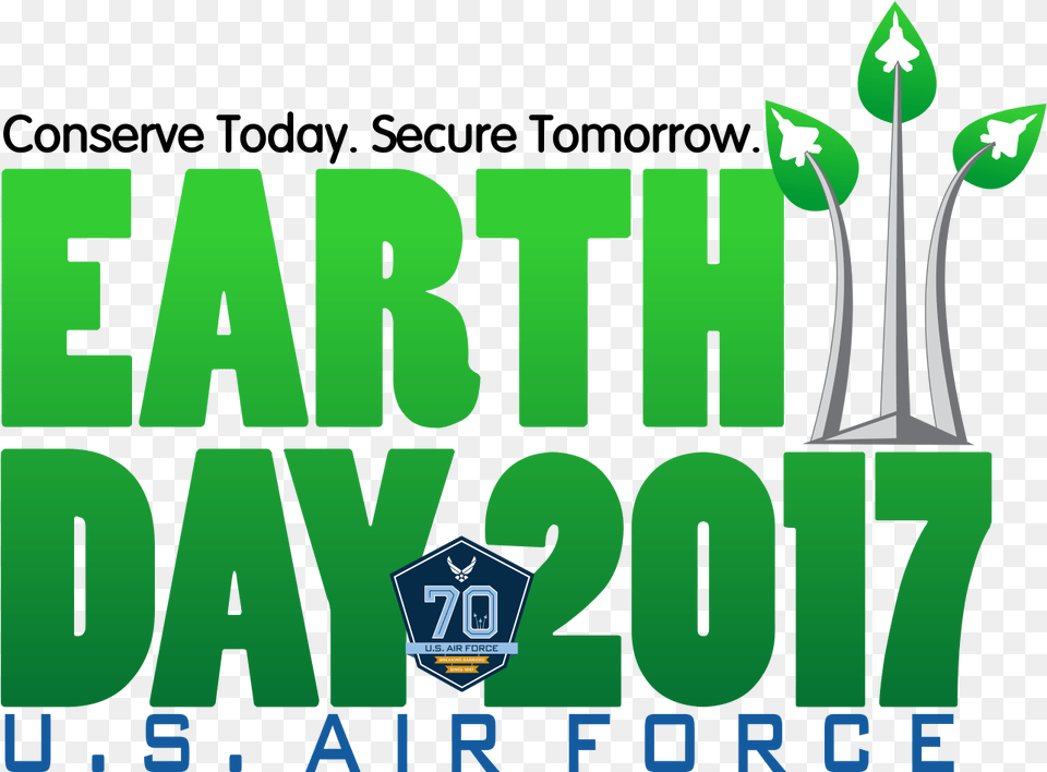 Air Force Earth Day Logo 2017, Green, Weapon, Light, Dynamite Free Png