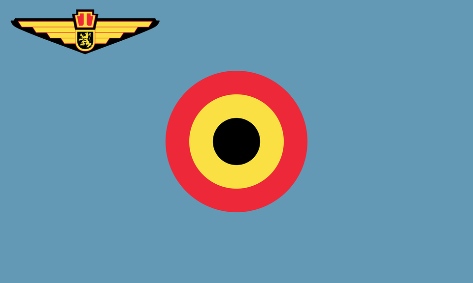 Air Force Ensign Of Belgium Clipart, Logo Png Image