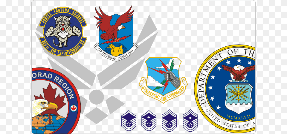 Air Force Insignia Emblem, Badge, Logo, Symbol, Animal Png