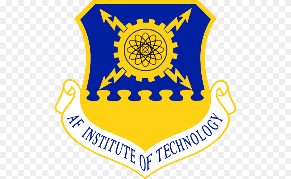 Air Force Institute Of Technology Logo Us Air Force Institute Of Technology, Badge, Symbol, Machine, Wheel Free Transparent Png
