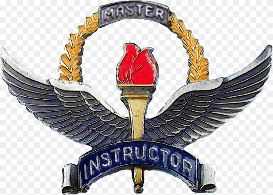 Air Force Master Training Instructor Badges Historical Usaf Master Instructor Badge, Logo, Symbol, Emblem, Animal Png Image
