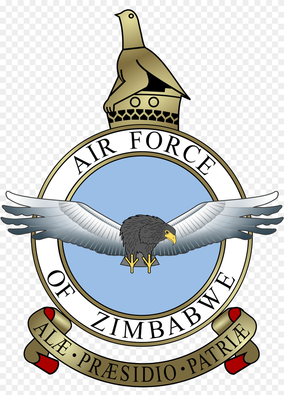 Air Force Of Zimbabwe, Badge, Logo, Symbol, Animal Png Image
