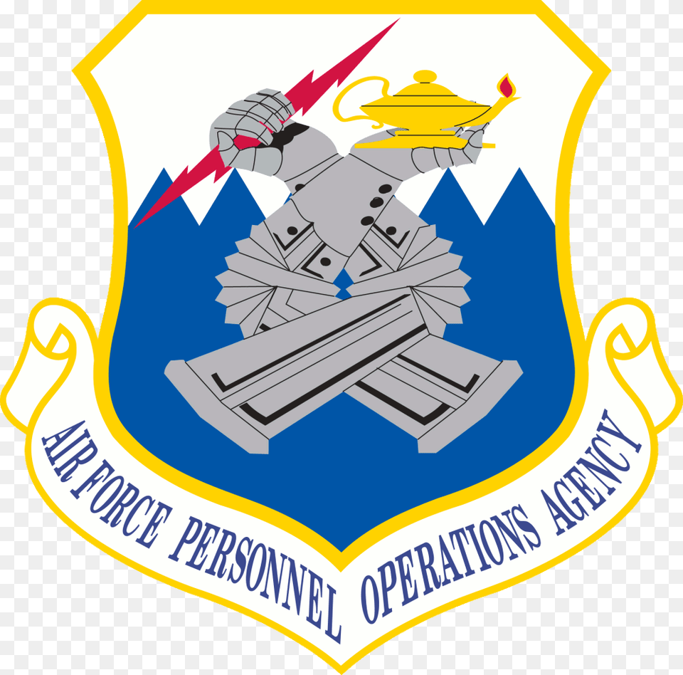Air Force Personnel Operations Agency, Badge, Logo, Symbol, Emblem Png