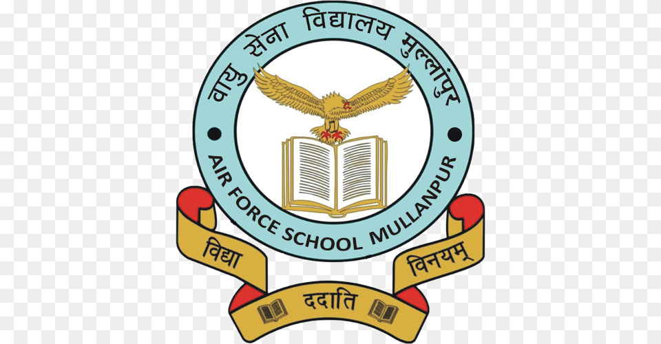 Air Force School Mullanpur, Logo, Badge, Symbol, Animal Png Image